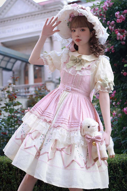 Rose Afternoon Tea Sweet Girly Lolita Dress