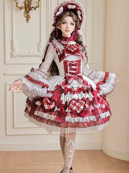 [pre-order Deadline: April 3] Pure Sweet Rose Fantasy Tiered Lolita Dress