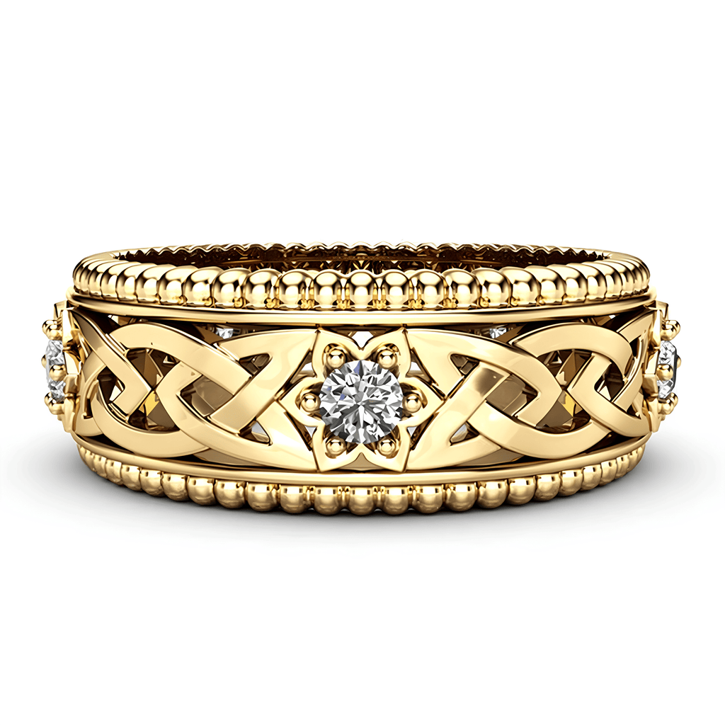 Celtic Flower of Spiritual Clarity Ring