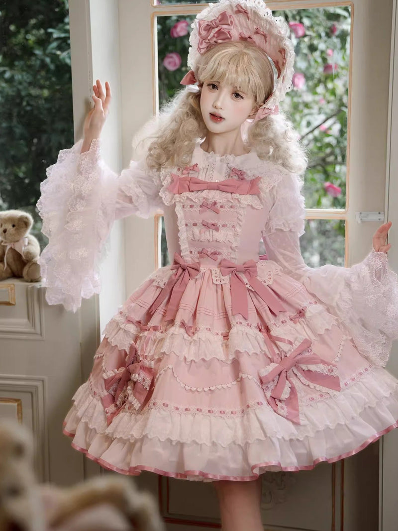 [pre-order] Lily's Tea Party Antique Lolita Dress Complete