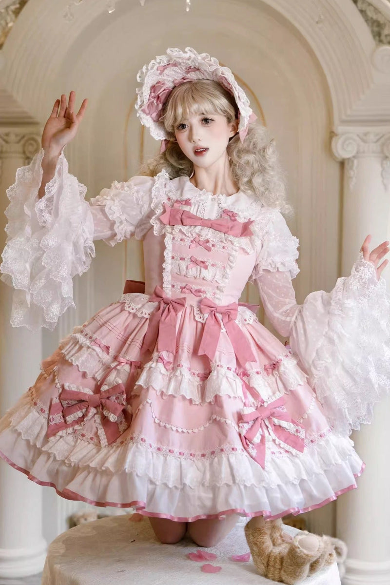[pre-order] Lily's Tea Party Antique Lolita Dress Complete