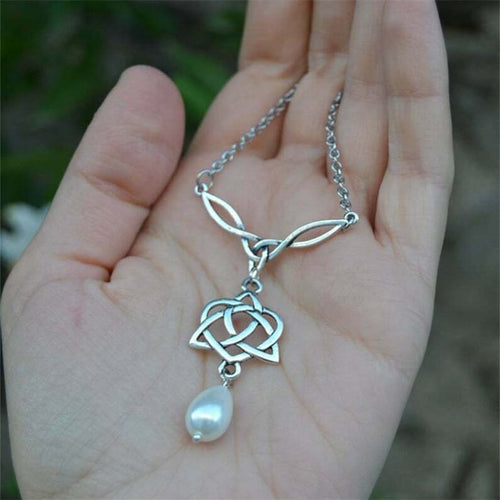 Brighid's Heart Trinity Knot Protection Necklace