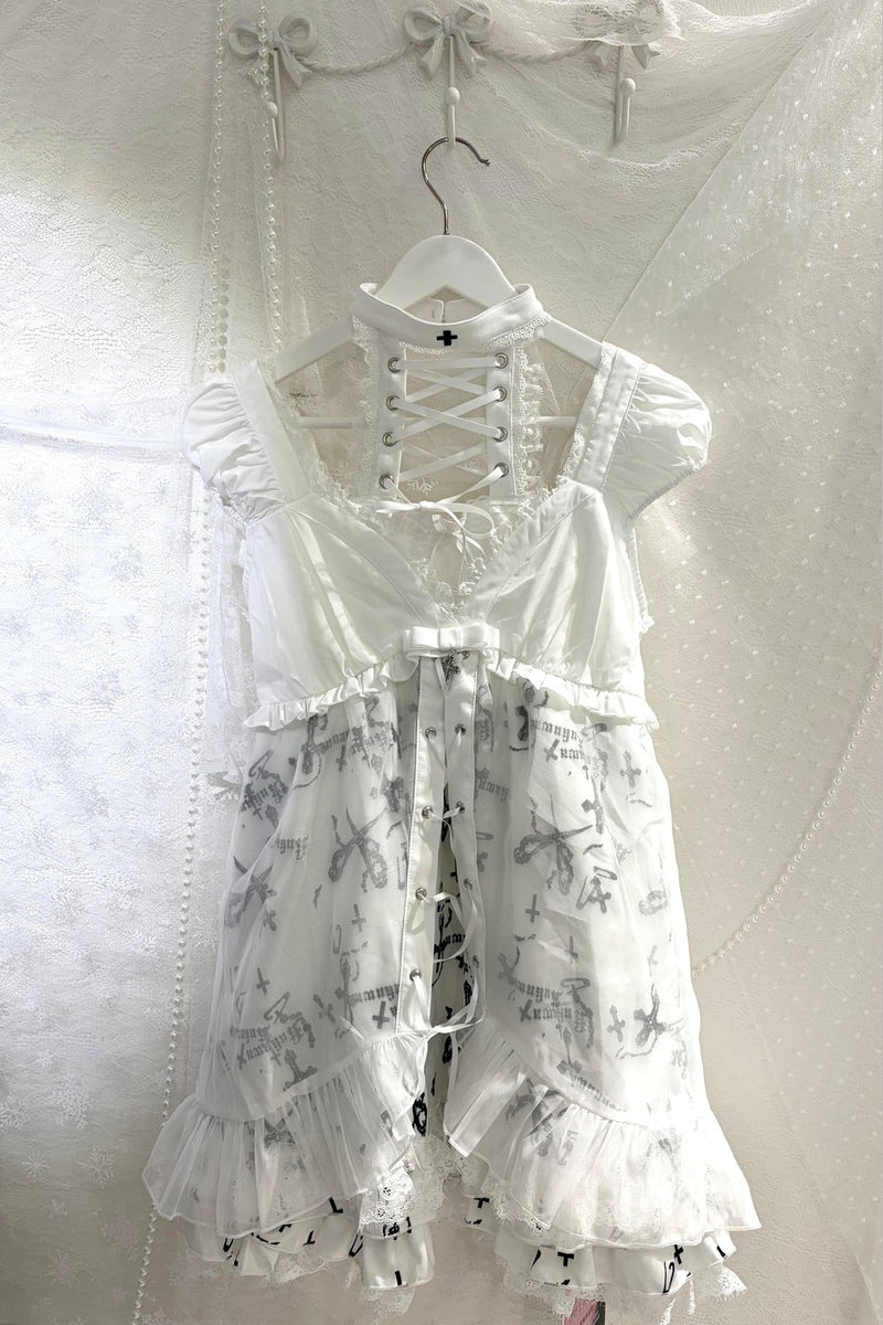 Winter Angel Glass Camisole Dress + Top + Outer