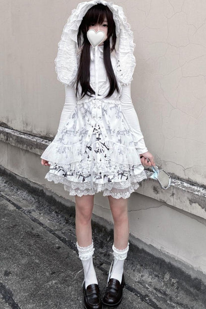 Winter Angel Glass Camisole Dress + Top + Outer