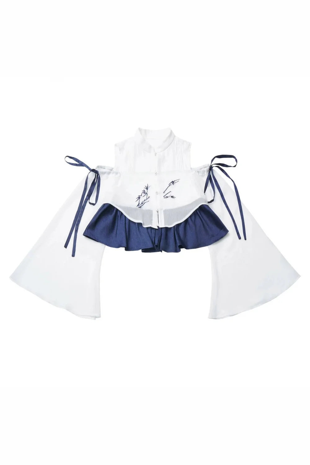 Subcultural Modern China Top + Pants + Off-shoulder Shirt + Skirt