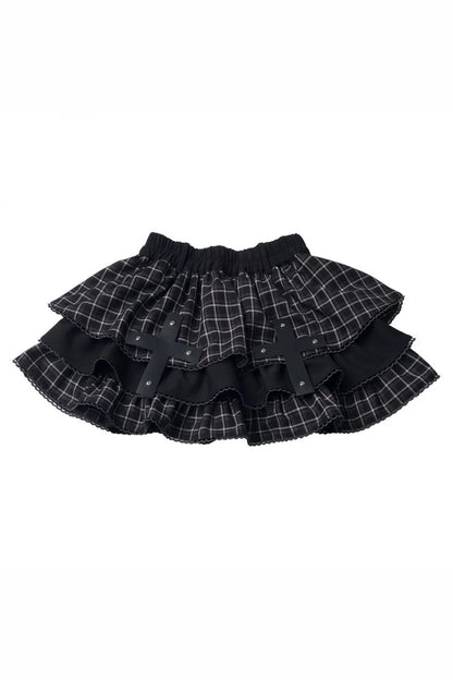 Cross Checked Doll Dress + Top + Skirt