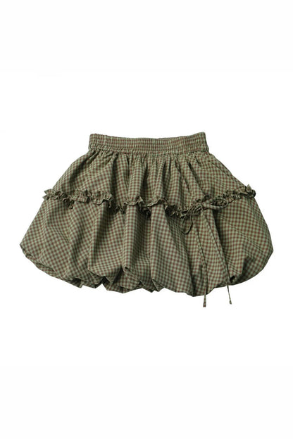 Lucky Clover Green Plaid Summer Set