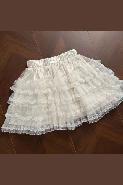 Baby Blue Lace Cami Top + Skirt