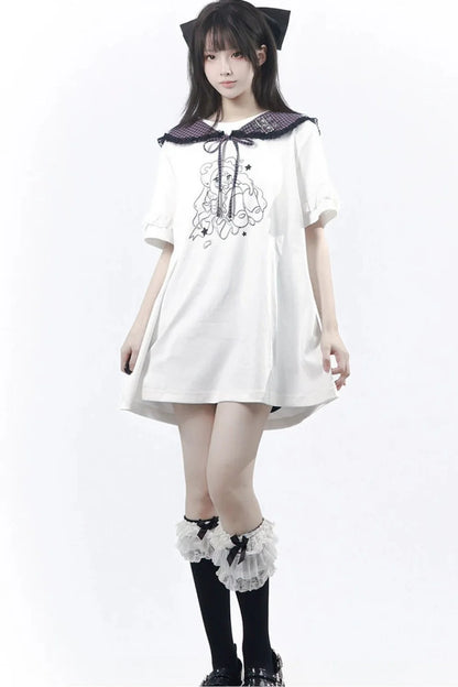 Grape Oolong T-shirt Dress + Accessories