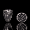Cross Archangel Guardian Sterling Silver Ring