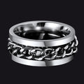 Cuban Chain Fidget Ring for Anxiety