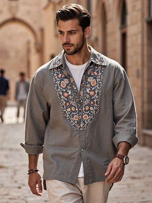 Subtly Elegant Shirt with a Refined Vintage Look