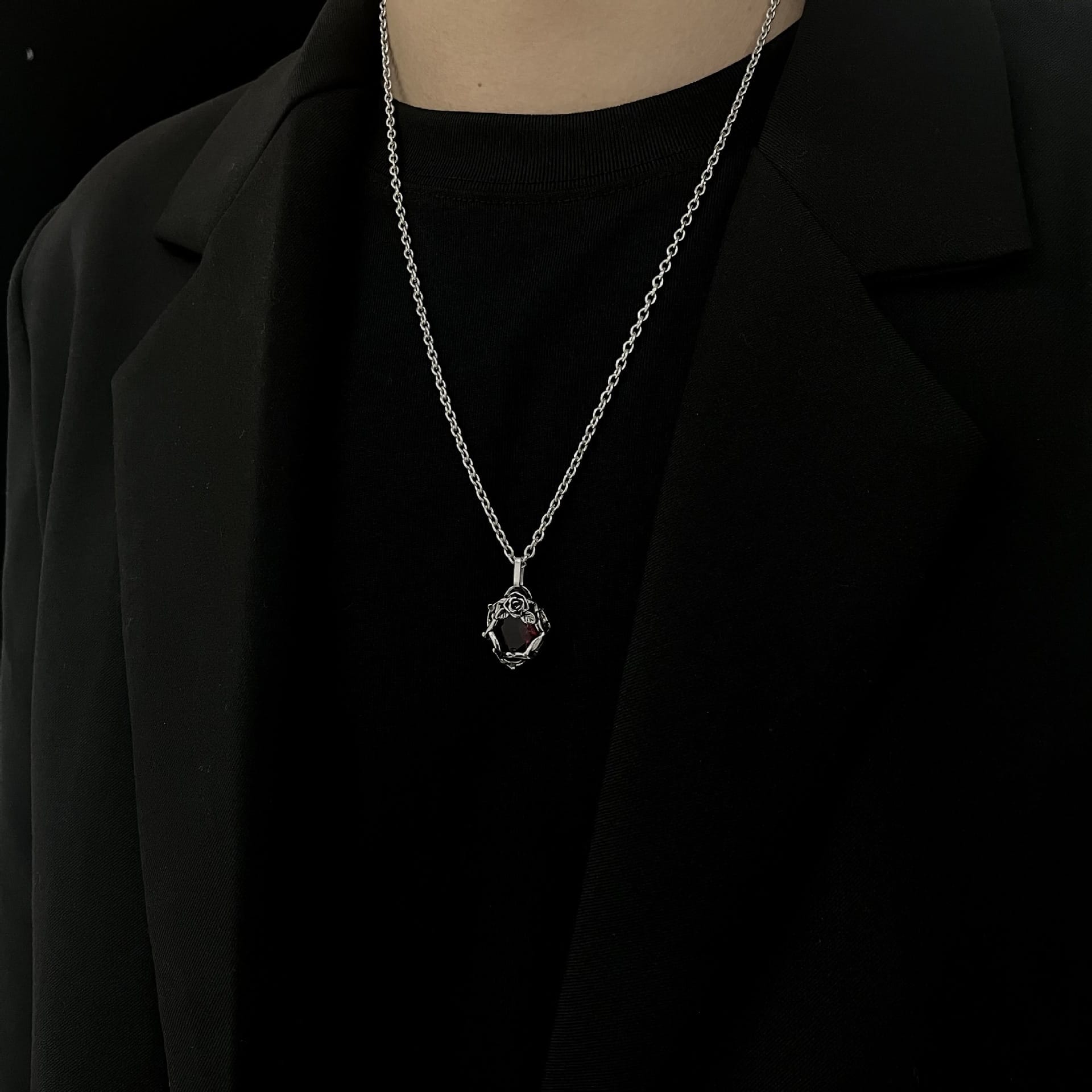 Twilight Rose Necklace