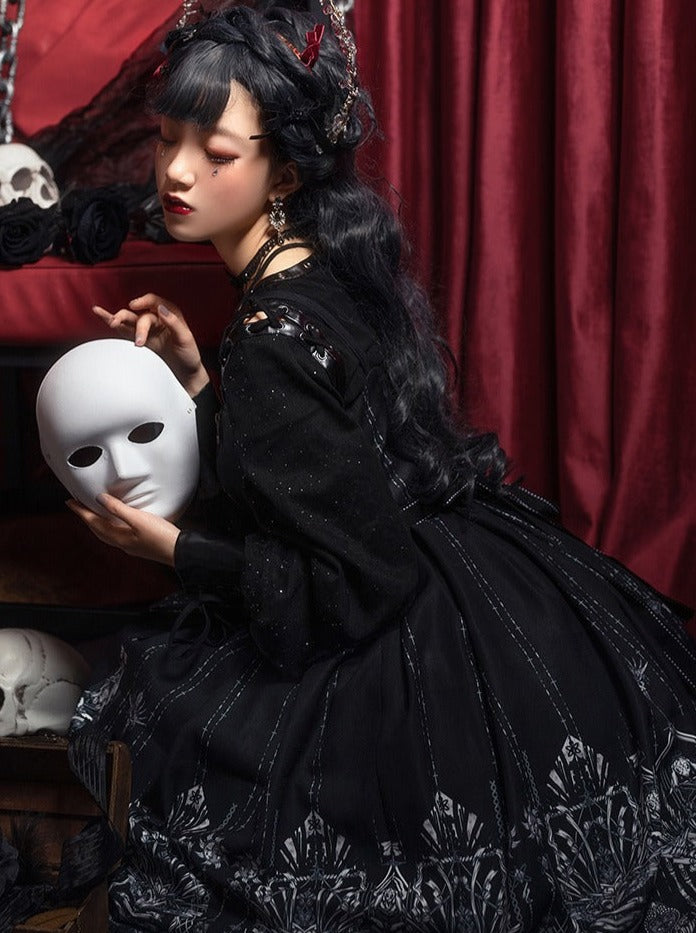 Sakura Love Lolita Heart Dark Gothic Dress