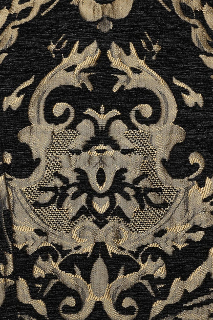 Stand Collar Jacquard Print Stitching Metal Ring Decoration Gothic Vest 2 Colors