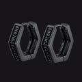 Viking Hexagon Runes Hoop Earrings for