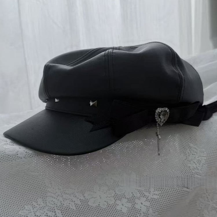 [pre-order Deadline: April 15] Gray Pinstripe Tie Collar Short Jacket Dress Full Set + Jewel Casquette