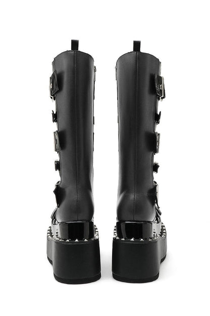 Dark Punk Long Boots