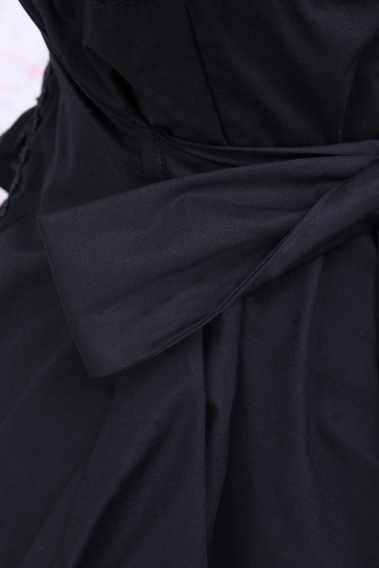 Black/white Cotton Multi-layer Bowknot Cardigan Classic Lolita Dress