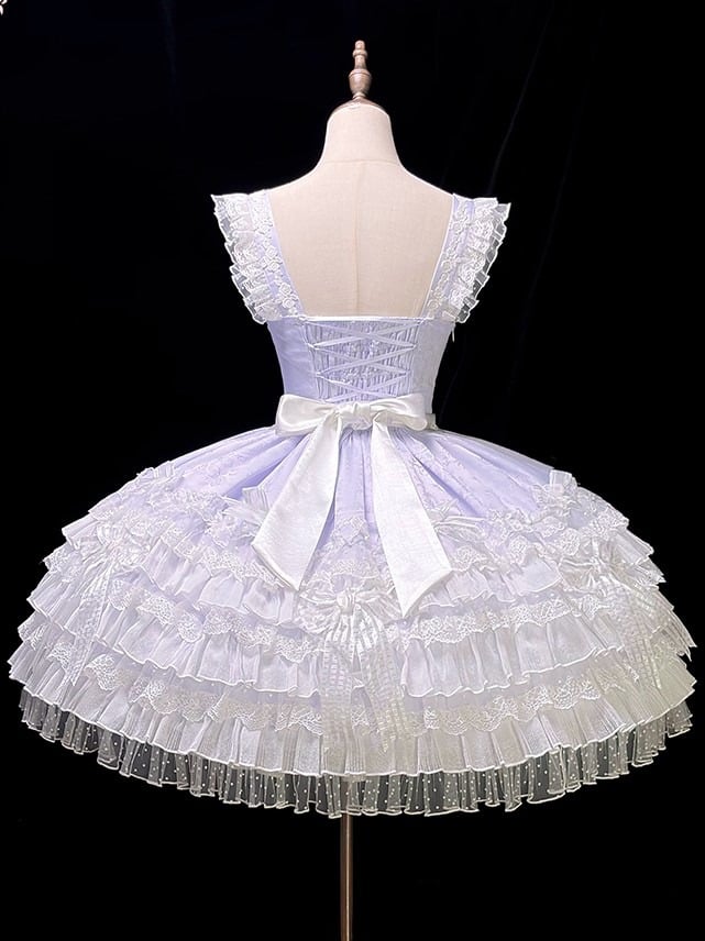 [pre-order Deadline: April 3] Pure Sweet Rose Fantasy Tiered Lolita Dress