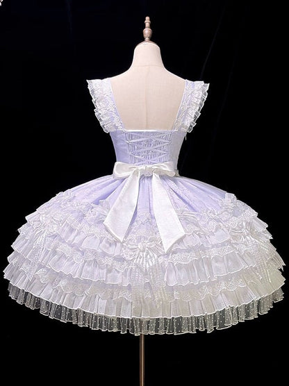 [pre-order Deadline: April 3] Pure Sweet Rose Fantasy Tiered Lolita Dress
