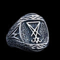 Enchanted Lucifer Seal of Satan Signet Ring
