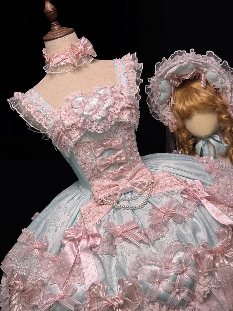 [pre-order Deadline: April 3] Pure Sweet Rose Fantasy Tiered Lolita Dress