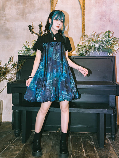 Jellyfish Print Bud Dress