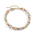 Chunky Aluminium Chain / Cool Clavicle Short Necklace