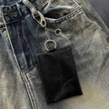 Snake Print Pu Leather Waist Wallet