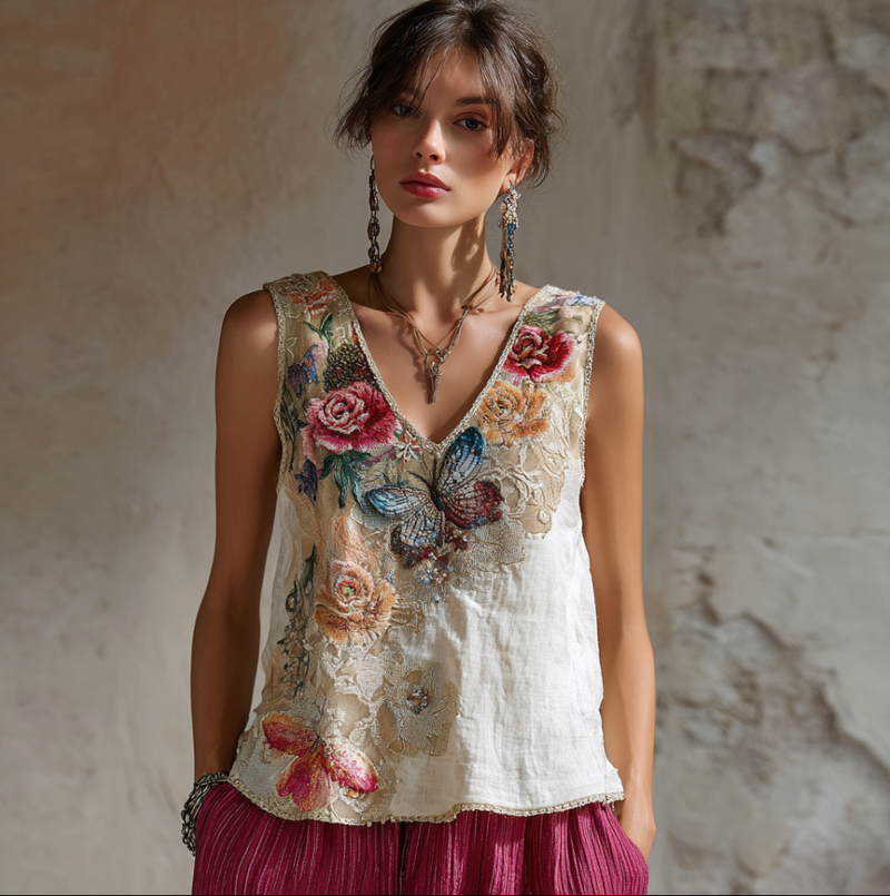 Classic Vintage Top with a Flattering Fit