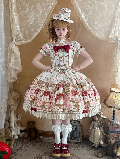 [pre-order Deadline: April 26] Retro Romance Sweet Lolita Ribbon Cake Print Series Accessories