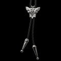 Gothic Death Moth Zinc Alloy Bolo Tie