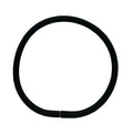 Black Silicone 4mm Thick Easy Pop Clasp Bracelet, 7 1/2"