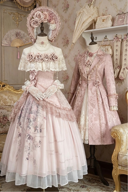 Sweet Pink Rose Lolita Set