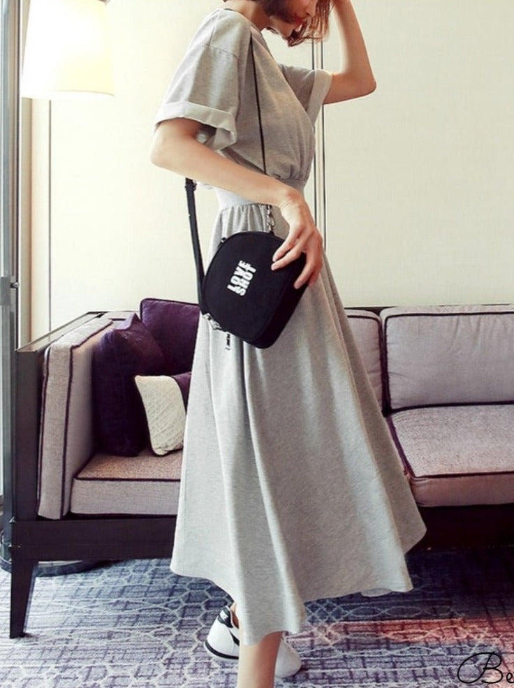 Simple I Line Dress