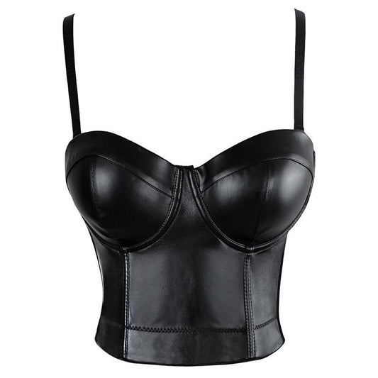 Leather Bra Top