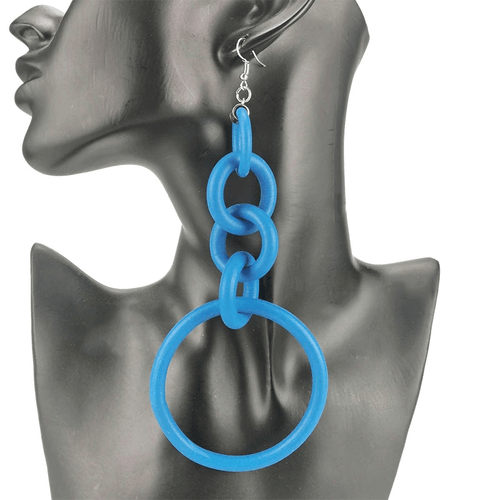 Big Drop Earrings for / Designer Handmade Long Silicone Earrings