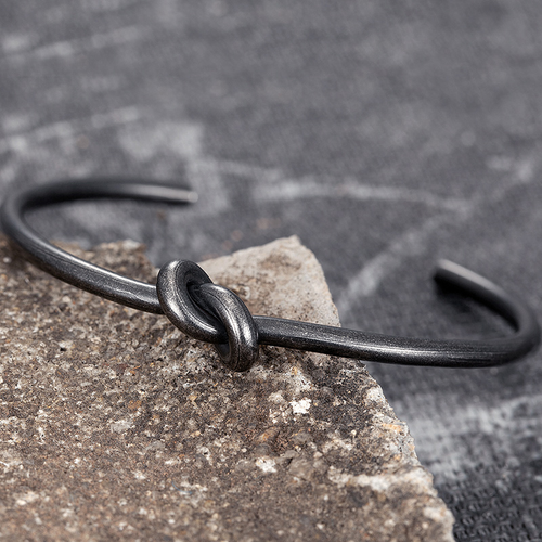 Aesthetic Bracelet / Stainless Steel Jewelry / Black Alternative Style Bracelet