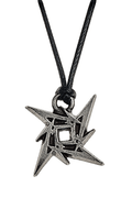Metallica Pewter Ninja Star Pendant for Rock Fans