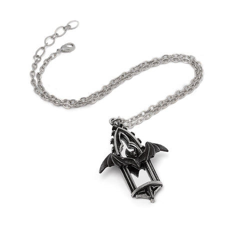 Call of the Undead Mirror Bat Pendant by Alchemy Gothic