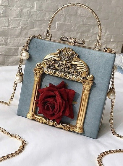 Classic Cameo Pearl Chain Bag