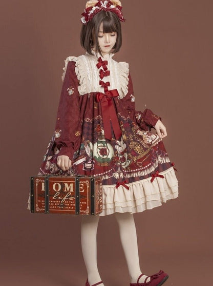 Ribbon Ruffle Alice's Tea Room Lolita Dress