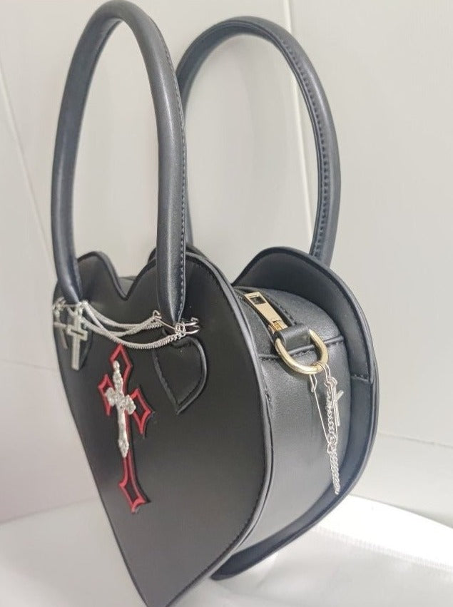 Cross Chain Heart Bag