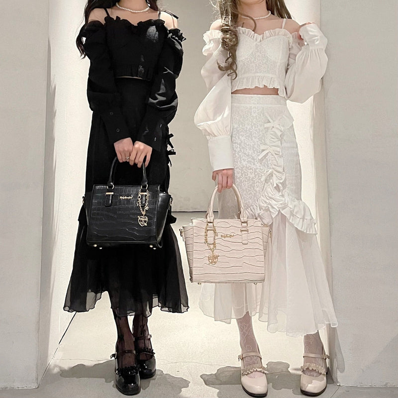 Python Leather Bag / Crocodile Leather Bag