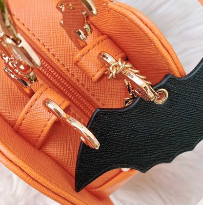 Bat Motif Pumpkin Bag