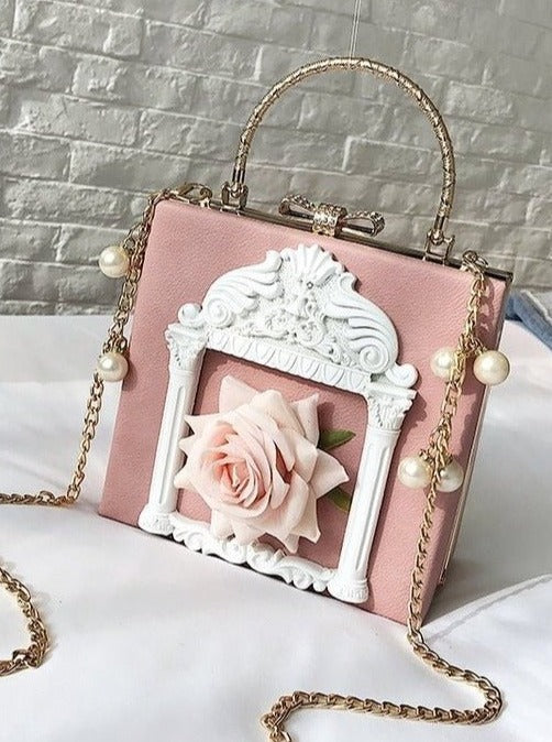 Metal Handle Classical Gothic Chain Bag