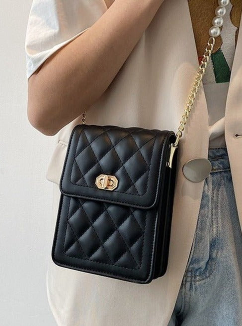 Pearl Chain Flap Bag