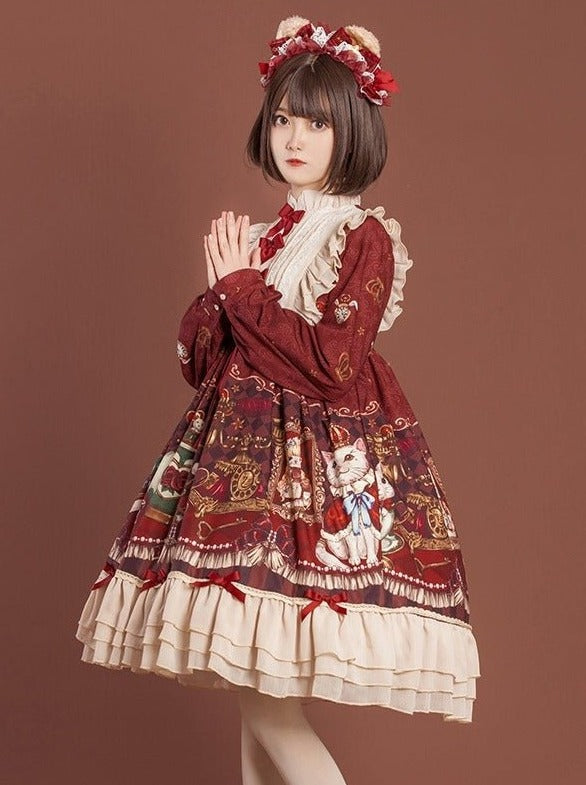 Ribbon Ruffle Alice's Tea Room Lolita Dress