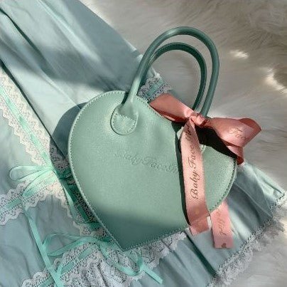 Heart Macaron Sweet Leather Bag